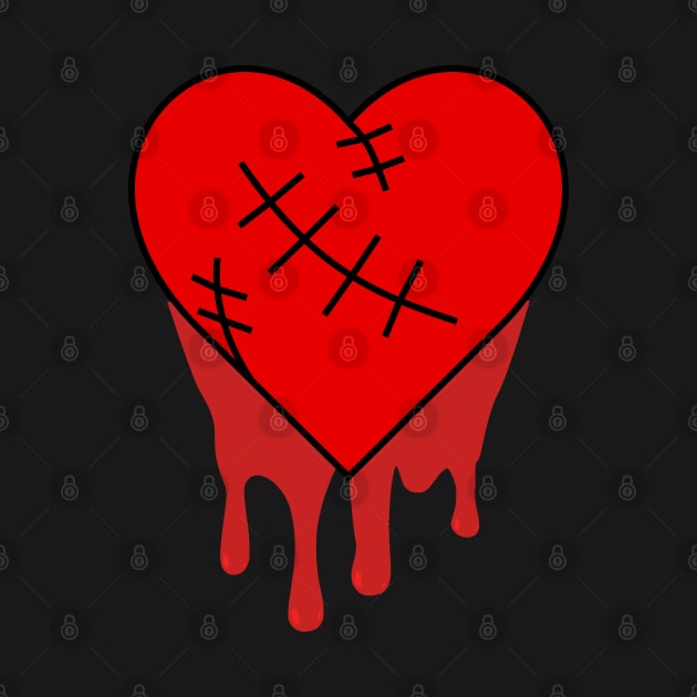 Bleeding Human Heart by RavenWake