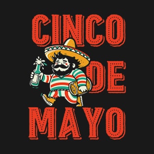 Cinco de Mayo // Mexican Sombrero Fiesta Drunk T-Shirt