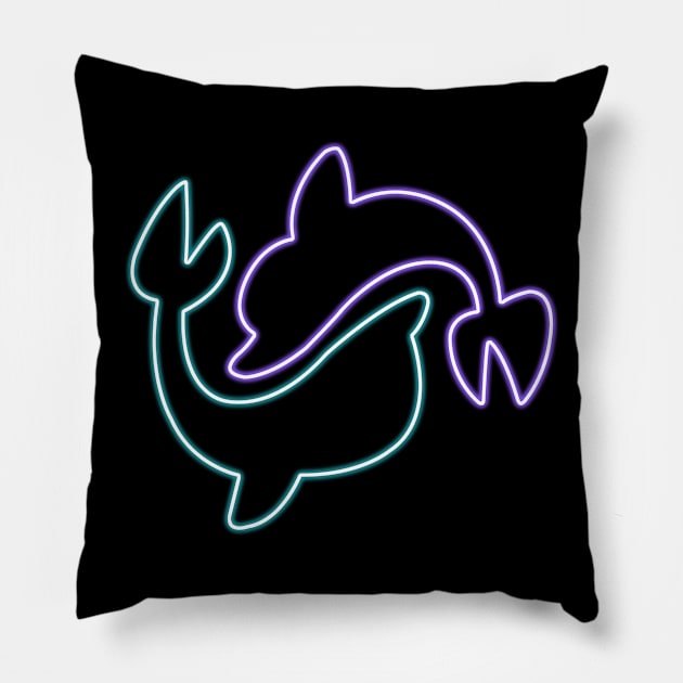 Neon Cutie Mark - Sea Swirl Pillow by Brony Designs