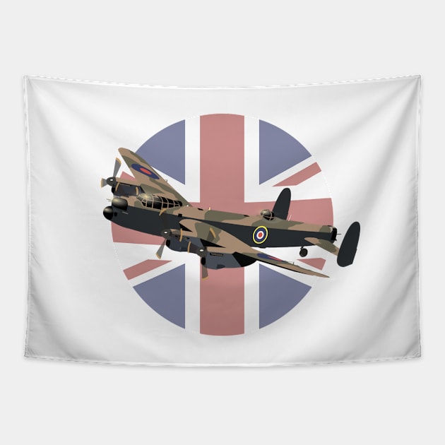 Lancaster British WW2 Airplane Tapestry by NorseTech