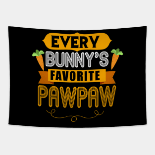 MENS EVERY BUNNYS FAVORITE PAWPAW SHIRT CUTE EASTER GIFT Tapestry