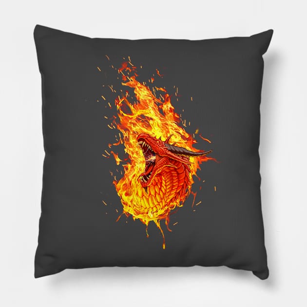 Through The Flames Pillow by chriskar