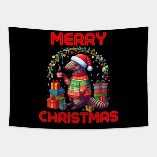 Christmas Armadillo Tapestry