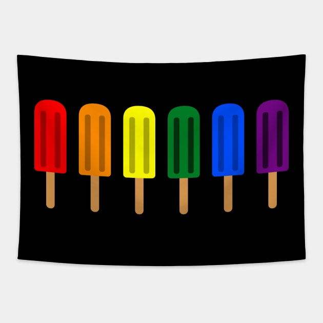 Rainbow Popsicles Tapestry by ShawnIZJack13