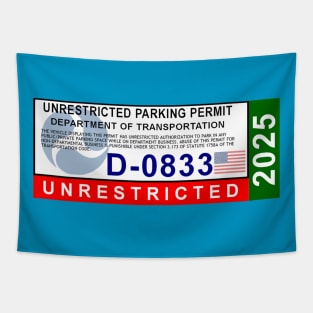 2025 Government-Issued Unrestricted Parking Permit Tapestry