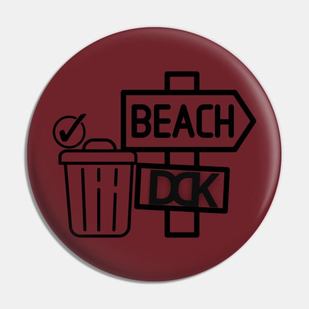 Beach Cleaned Pin by DeodateDesignKingdom