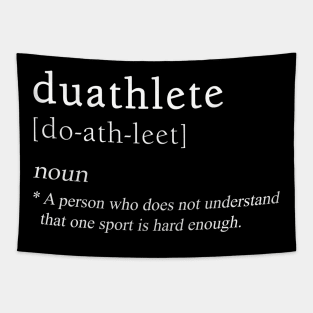 Duathtlete Definition | Duathlon Sport Tapestry