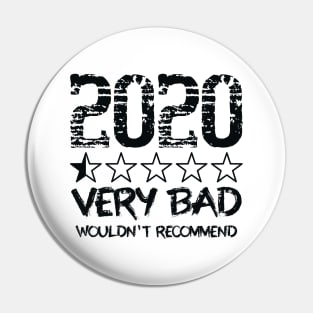 2020 Very Bad Would Not Recommend, Half Star Rating Pin