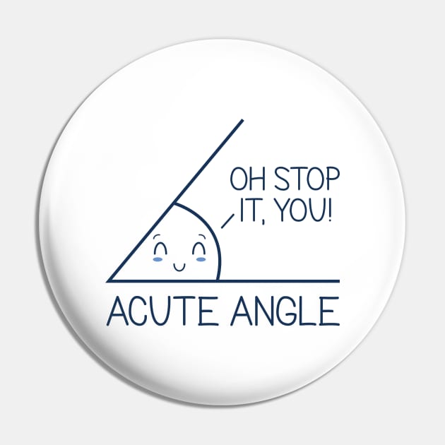 Acute Angle Pin by LuckyFoxDesigns