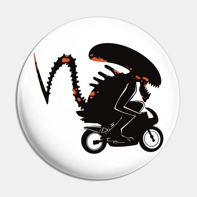 Sci-Fi Bike Pin by Narwhal-Scribbles