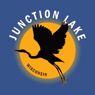 Junction Lake in Wisconsin Heron Sunrise T-Shirt