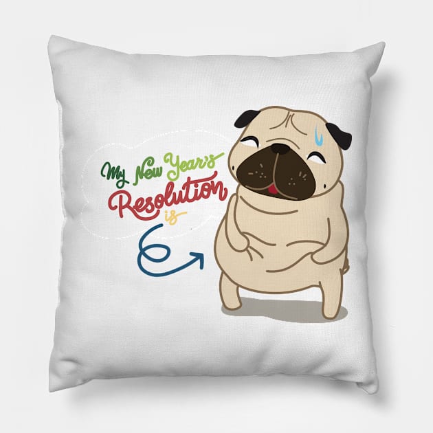 My New Year Resolution is... Pillow by loveninga