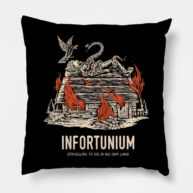 Strunggle to die in his own land Pillow by neira