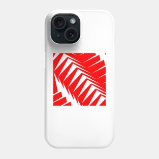 Red and white abstract Phone Case