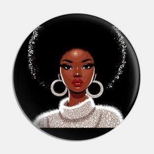 Afro Black Beauty Pin