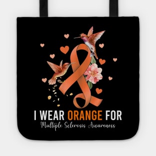 I Wear Orange For Multiple Sclerosis, Orange Ribbon Tote