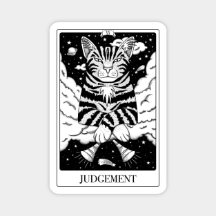 Judgement Tarot Card As A Very Judgemental Tabby Cat Magnet