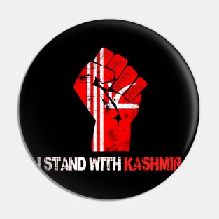 i stand with kashmir Pin