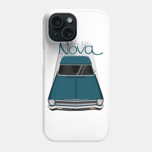 Chevrolet Nova 1966 - 1967 - tahoe turquoise Phone Case