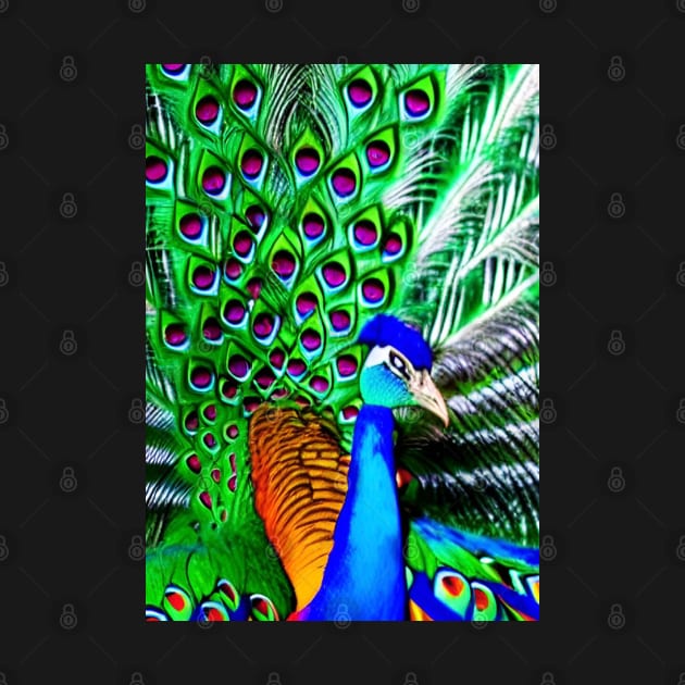 COLORFUL AND STUNNING SURREAL PEACOCK by sailorsam1805