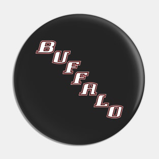 Buffalo Diagonal Wordmark Pin