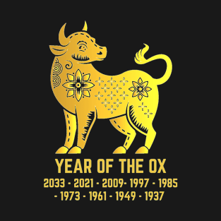 Year of The Ox Chinese Zodiac Sign T-Shirt