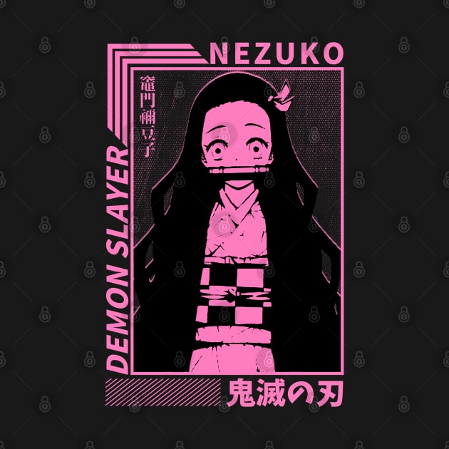 Nezuko-Demon pink by NekerArt