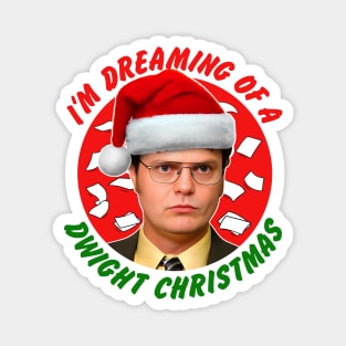 I'm Dreaming Of A Dwight Christmas Magnet