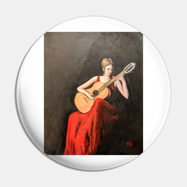 Flamenco Downtime Pin by artbymeezy