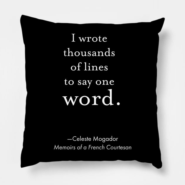 Say One Word Pillow by Practical Fox