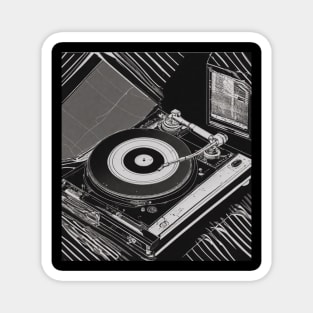 Turntable - Vintage Audio LP Vinyl Record Player Gift Magnet