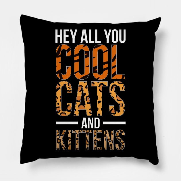 Cool Cats & Kittens (V. 2) Pillow by fashionsforfans