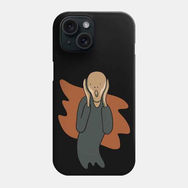 Edvard Munch Scream Isolated Minimal Phone Case by isstgeschichte