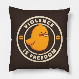 Violence is Freedom by Tobe Fonseca Pillow