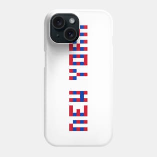 Pixel Hockey City New York R 2017 v2 Phone Case