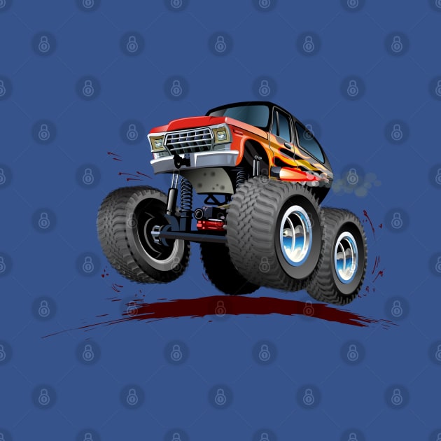 Cartoon monster truck by Mechanik