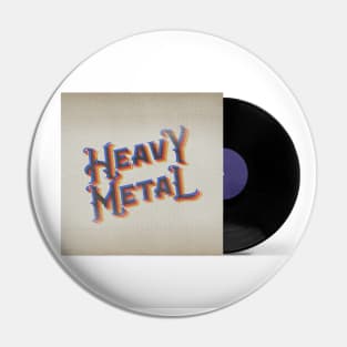 VINTAGE VINYL HEAVY METAL Pin