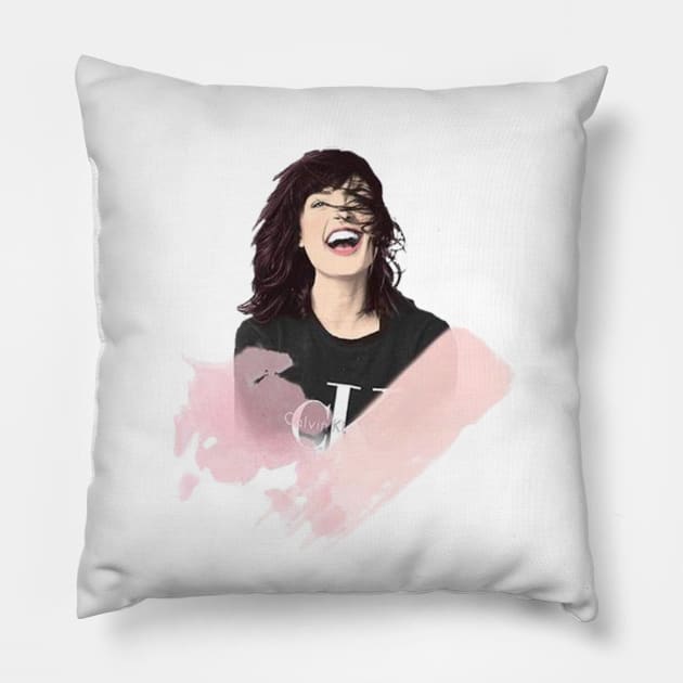 SMILE LIKE YOU JUST SET THE TATAS FREE Pillow by Lacey Claire Rogers