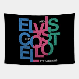 Elvis Costello // 80s Style Aesthetic Style Tapestry