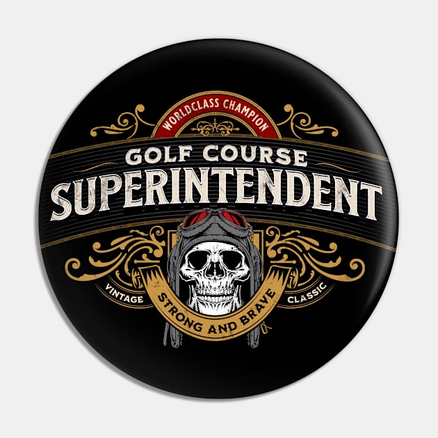 Golf Course Superintendent - Worldclass Champion Design Pin by best-vibes-only