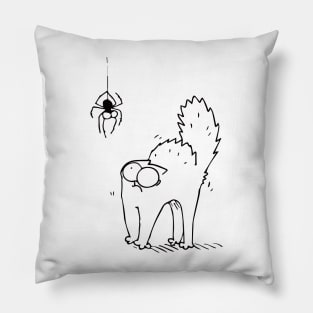 Simons Cat And Spider Cute Pillow