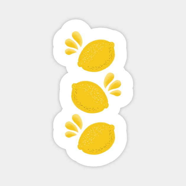 Lemons Magnet by MarcyBrennanArt