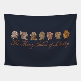 The Many Faces of Liberty - Copper Tapestry