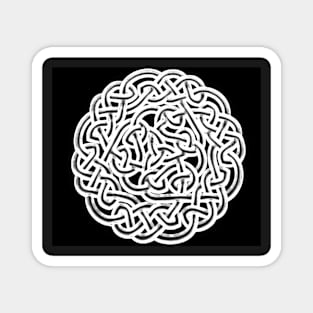 Celtic Knot Black and white Magnet