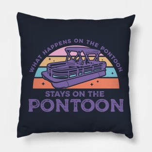 What Happens on the Pontoon Stays on the Pontoon Pillow