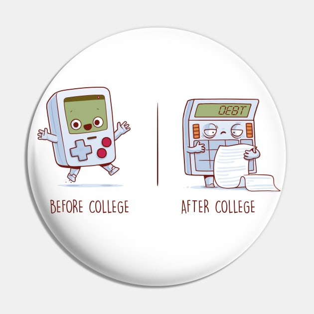 Before and After College Pin by Naolito