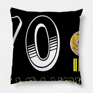 I Turned 70 in quarantine Funny face mask Toilet paper Pillow