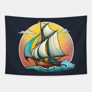 Sailboat Tapestry