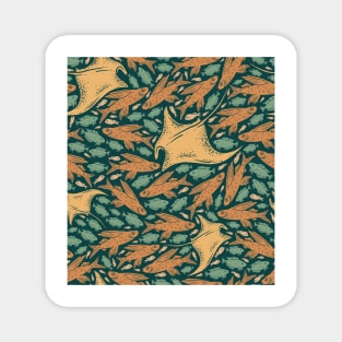 Ocean Life With Various Fishes Design Magnet