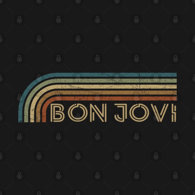 Bon Jovi Retro Stripes by paintallday